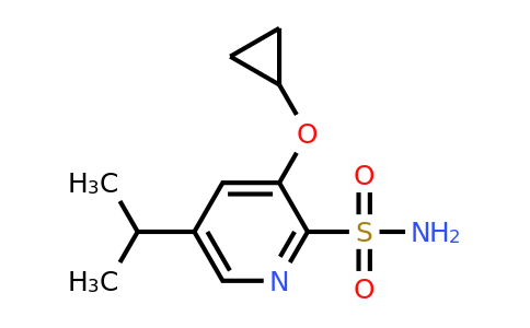 CAS 1243444-28-1 | 3-Cyclopropoxy-5-isopropylpyridine-2-sulfonamide