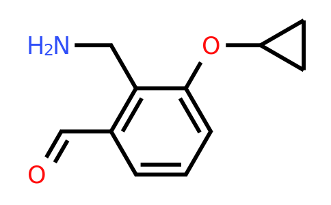 CAS 1243444-35-0 | 2-(Aminomethyl)-3-cyclopropoxybenzaldehyde