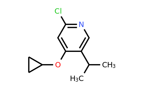 CAS 1243444-37-2 | 2-Chloro-4-cyclopropoxy-5-(propan-2-YL)pyridine