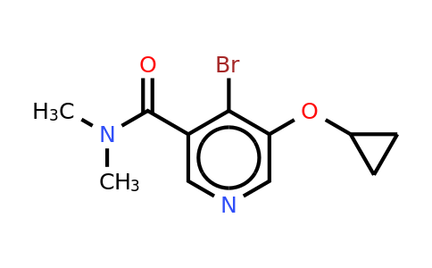 CAS 1243444-40-7 | 4-Bromo-5-cyclopropoxy-N,n-dimethylnicotinamide