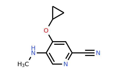 CAS 1243444-42-9 | 4-Cyclopropoxy-5-(methylamino)picolinonitrile