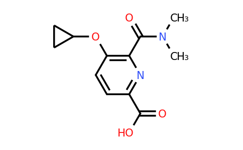 CAS 1243444-43-0 | 5-Cyclopropoxy-6-(dimethylcarbamoyl)picolinic acid