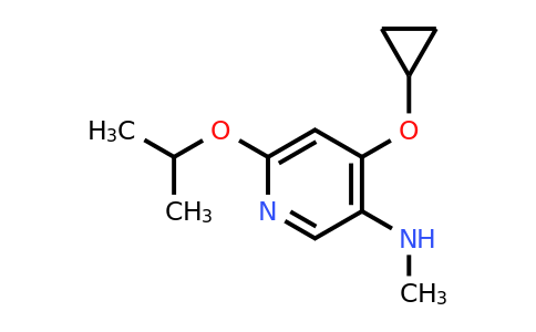 CAS 1243444-44-1 | 4-Cyclopropoxy-6-isopropoxy-N-methylpyridin-3-amine
