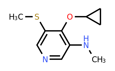 CAS 1243444-47-4 | 4-Cyclopropoxy-N-methyl-5-(methylsulfanyl)pyridin-3-amine