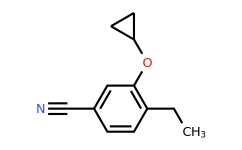 CAS 1243444-51-0 | 3-Cyclopropoxy-4-ethylbenzonitrile