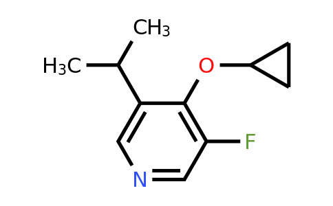 CAS 1243444-53-2 | 4-Cyclopropoxy-3-fluoro-5-(propan-2-YL)pyridine
