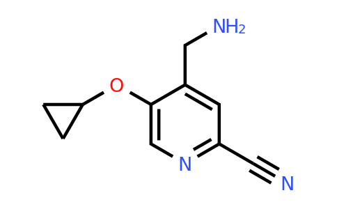 CAS 1243444-55-4 | 4-(Aminomethyl)-5-cyclopropoxypicolinonitrile