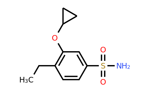 CAS 1243444-56-5 | 3-Cyclopropoxy-4-ethylbenzenesulfonamide