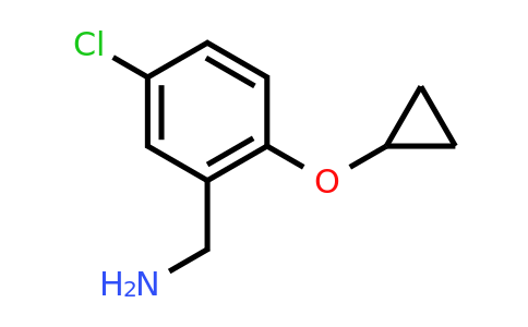 CAS 1243444-61-2 | (5-Chloro-2-cyclopropoxyphenyl)methanamine