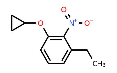 CAS 1243444-64-5 | 1-Cyclopropoxy-3-ethyl-2-nitrobenzene