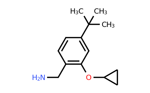 CAS 1243444-65-6 | (4-Tert-butyl-2-cyclopropoxyphenyl)methanamine