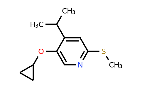 CAS 1243444-66-7 | 5-Cyclopropoxy-4-isopropyl-2-(methylthio)pyridine