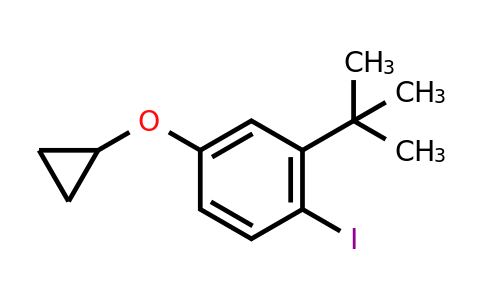 CAS 1243444-78-1 | 2-Tert-butyl-4-cyclopropoxy-1-iodobenzene