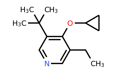 CAS 1243444-80-5 | 3-Tert-butyl-4-cyclopropoxy-5-ethylpyridine