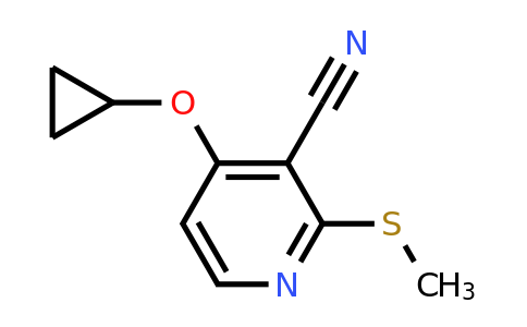 CAS 1243444-82-7 | 4-Cyclopropoxy-2-(methylsulfanyl)pyridine-3-carbonitrile