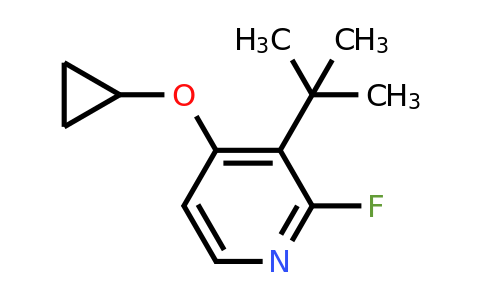 CAS 1243444-83-8 | 3-Tert-butyl-4-cyclopropoxy-2-fluoropyridine