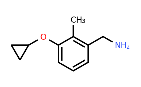 CAS 1243444-85-0 | (3-Cyclopropoxy-2-methylphenyl)methanamine