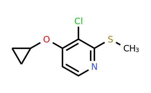 CAS 1243444-89-4 | 3-Chloro-4-cyclopropoxy-2-(methylsulfanyl)pyridine