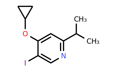 CAS 1243444-91-8 | 4-Cyclopropoxy-5-iodo-2-(propan-2-YL)pyridine