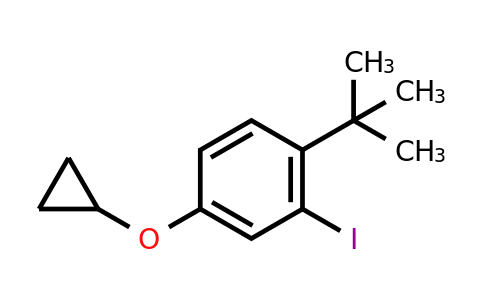 CAS 1243444-98-5 | 1-Tert-butyl-4-cyclopropoxy-2-iodobenzene