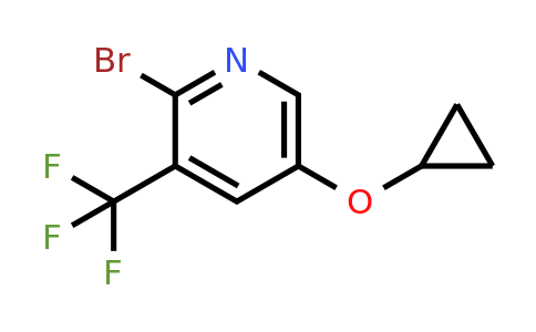 CAS 1243445-00-2 | 2-Bromo-5-cyclopropoxy-3-(trifluoromethyl)pyridine