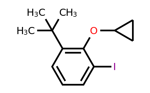 CAS 1243445-04-6 | 1-Tert-butyl-2-cyclopropoxy-3-iodobenzene