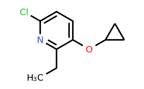 CAS 1243445-05-7 | 6-Chloro-3-cyclopropoxy-2-ethylpyridine