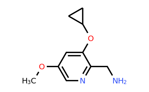 CAS 1243445-08-0 | (3-Cyclopropoxy-5-methoxypyridin-2-YL)methanamine