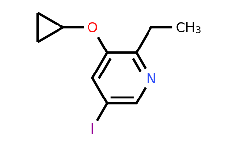 CAS 1243445-11-5 | 3-Cyclopropoxy-2-ethyl-5-iodopyridine