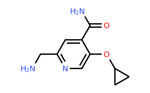 CAS 1243445-13-7 | 2-(Aminomethyl)-5-cyclopropoxyisonicotinamide
