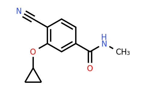 CAS 1243445-14-8 | 4-Cyano-3-cyclopropoxy-N-methylbenzamide