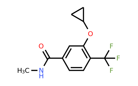 CAS 1243445-27-3 | 3-Cyclopropoxy-N-methyl-4-(trifluoromethyl)benzamide