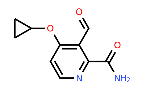 CAS 1243445-28-4 | 4-Cyclopropoxy-3-formylpicolinamide