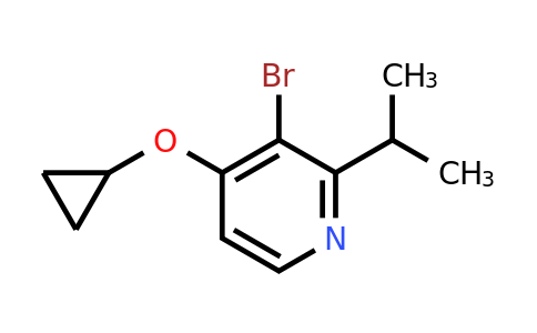 CAS 1243445-32-0 | 3-Bromo-4-cyclopropoxy-2-(propan-2-YL)pyridine