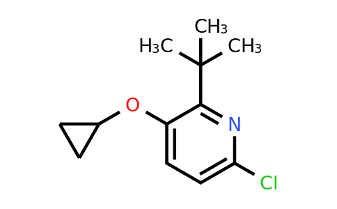 CAS 1243445-33-1 | 2-Tert-butyl-6-chloro-3-cyclopropoxypyridine