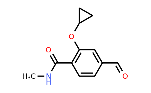 CAS 1243445-36-4 | 2-Cyclopropoxy-4-formyl-N-methylbenzamide