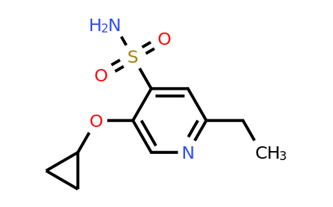 CAS 1243445-38-6 | 5-Cyclopropoxy-2-ethylpyridine-4-sulfonamide