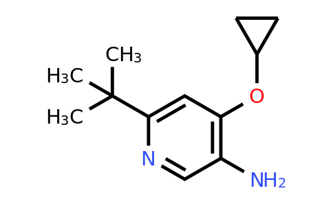 CAS 1243445-43-3 | 6-Tert-butyl-4-cyclopropoxypyridin-3-amine