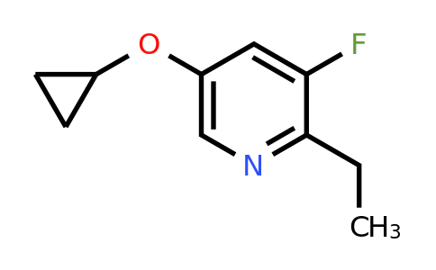 CAS 1243445-45-5 | 5-Cyclopropoxy-2-ethyl-3-fluoropyridine