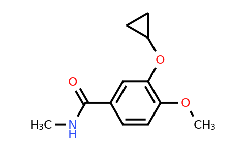 CAS 1243445-49-9 | 3-Cyclopropoxy-4-methoxy-N-methylbenzamide