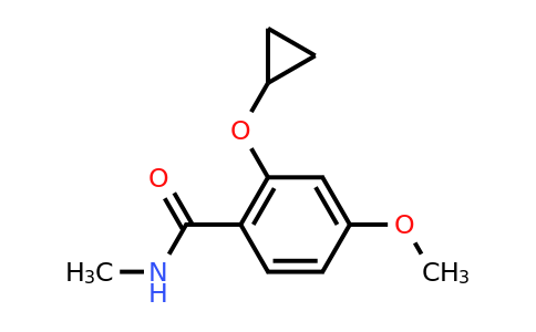CAS 1243445-51-3 | 2-Cyclopropoxy-4-methoxy-N-methylbenzamide