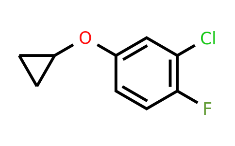 CAS 1243445-56-8 | 2-Chloro-4-cyclopropoxy-1-fluorobenzene