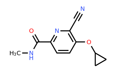 CAS 1243445-63-7 | 6-Cyano-5-cyclopropoxy-N-methylpicolinamide