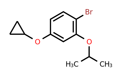 CAS 1243445-71-7 | 1-Bromo-4-cyclopropoxy-2-isopropoxybenzene
