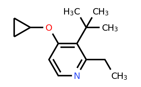CAS 1243445-74-0 | 3-Tert-butyl-4-cyclopropoxy-2-ethylpyridine