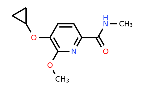 CAS 1243445-77-3 | 5-Cyclopropoxy-6-methoxy-N-methylpicolinamide