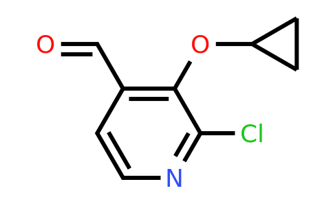 CAS 1243445-79-5 | 2-Chloro-3-cyclopropoxyisonicotinaldehyde