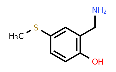 CAS 1243445-83-1 | 2-(Aminomethyl)-4-(methylsulfanyl)phenol
