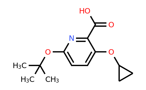 CAS 1243445-86-4 | 6-Tert-butoxy-3-cyclopropoxypicolinic acid
