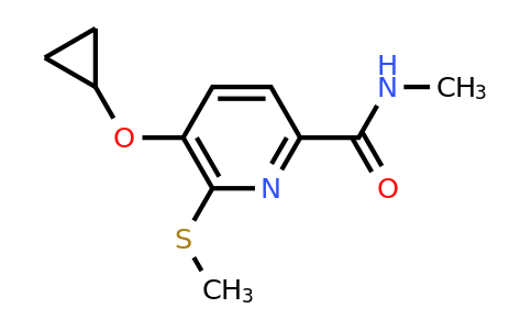 CAS 1243445-88-6 | 5-Cyclopropoxy-N-methyl-6-(methylthio)picolinamide